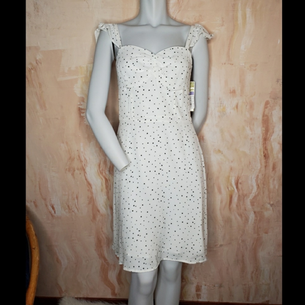 Gianni Bini Hannah Dotted Dress Size 4